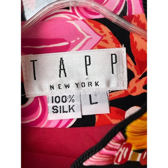 TAPP NEW YORK 100% SILK COLORFUL VESR SIZE LARGE - Picture 8 of 8